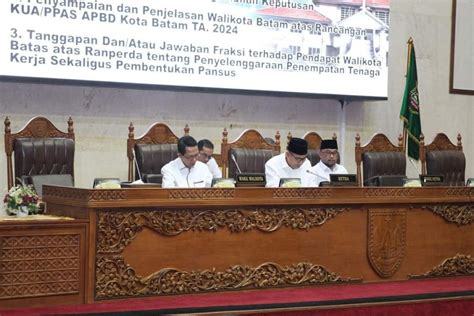 Paripurna Dprd Pemko Sampaikan Pertumbuhan Ekonomi Batam