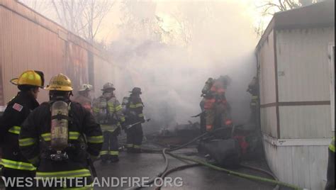 Mobile Home Fire In Uwchlan Township West Whiteland Fire Company