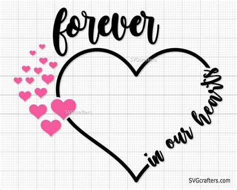 In Loving Memory Svg Memorial Svg Forever In Our Hearts Svg Angel