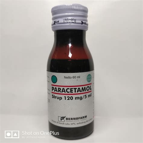 Jual Paracetamol Sirup 60ml 120mg5ml Bernofarm Shopee Indonesia