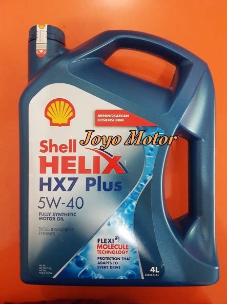 Jual OLI MESIN SHELL HELIX HX7 PLUS SAE 5W 40 KEMASAN 4 LITER Di Lapak