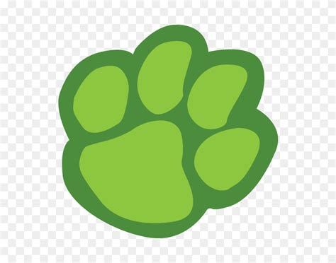 Green Tiger Paws Bengal Tiger Clipart Flyclipart