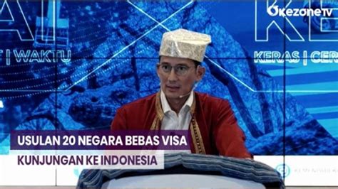 Menparekraf Sandiaga Uno Bakal Kasih Bebas Visa Untuk Negara Masuk