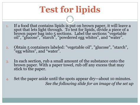 Macromolecules Mystery Lab Directions Day Ppt