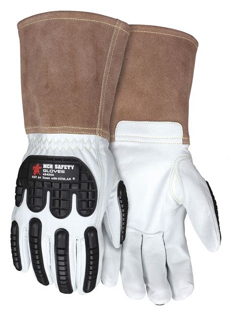 Mcr Safety Leather Gloves Xl Goatskin Drivers Glove Ansi Cut