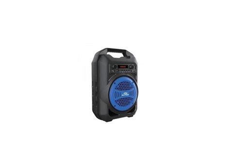 Caixa de Som Portátil Gallon 30W Azul USBMicro SDBluetoothRádioMP3