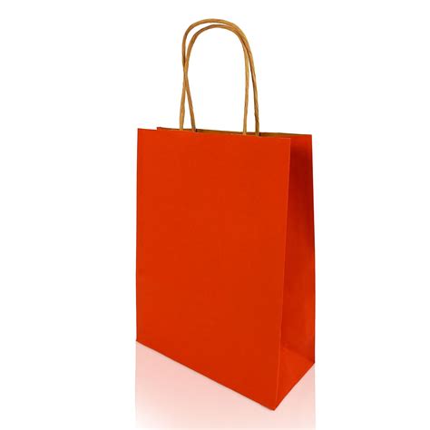 Bolsa Kraft Roja 220x330 Asas Rizadas Embaling