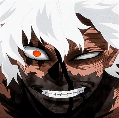 Anime Villains with White Hair and Orange Eyes