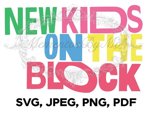 Nkotb New Kids On The Block Digital File Download Jpeg Png Etsy