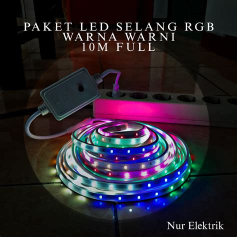 Jual Lampu Led Strip Selang Warna Warni V Adaptor M