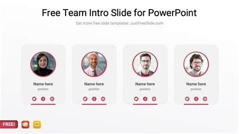 Free Team Intro Slide For Powerpoint Just Free Slide