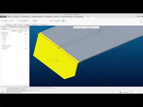 Flache Lasche Erstellen Creo Blech Tutorial Oub Campus Youtube