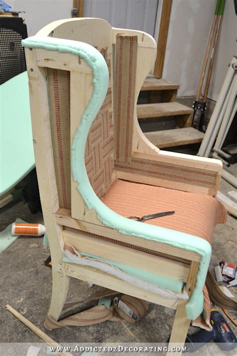 Diy Wingback Dining Chair How To Upholster The Frame Part