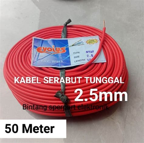 Meter Kabel Serabut Tunggal Mm Kabel Serabut Tunggal Mm