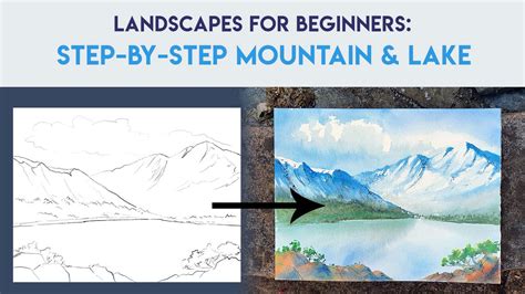 Watercolor Mountain Step-by-Step Tutorial | Beginner Friendly | Sarah ...