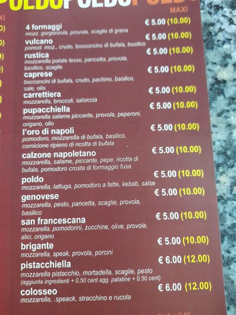 Carta Del Restaurante Poldo Eboli