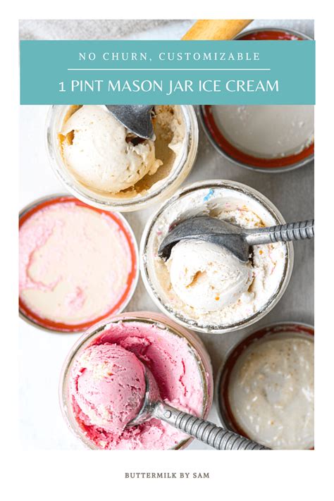 Pint Mason Jar Ice Cream Buttermilk By Sam Recipe Homemade