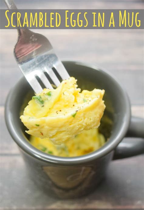 Easy Scrambled Eggs In A Mug Just Microwave It