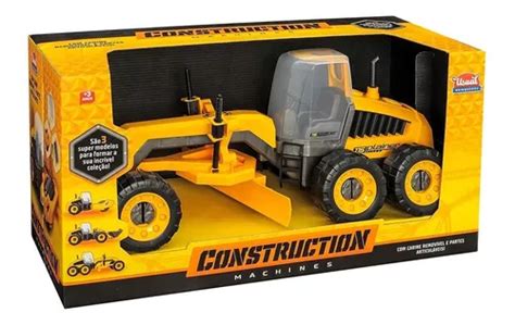 Brinquedo Trator Motoniveladora Plaina Construction Machine Frete Gr Tis