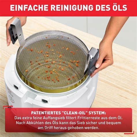 Tefal Ff Filtra One Fritteuse W Kapazit T Kg Wei Ebay