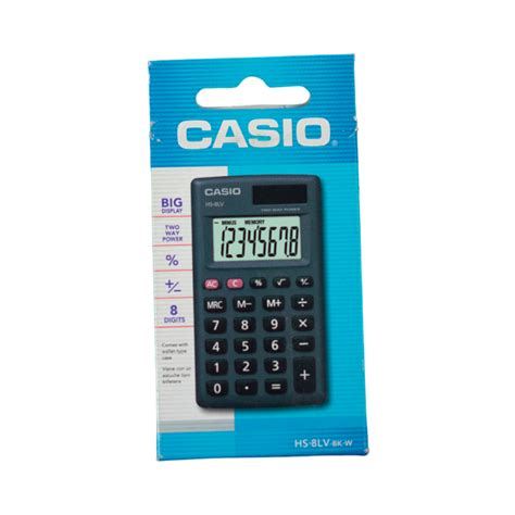 Calculadora De Bolsillo Dig Casio Negra Quero