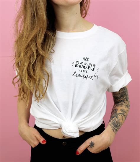 All Boobs Are Beautiful Charity Shirt With NUDE X Luloveshandmade