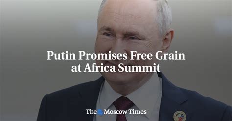 Putin Promises Free Grain At Africa Summit The Moscow Times