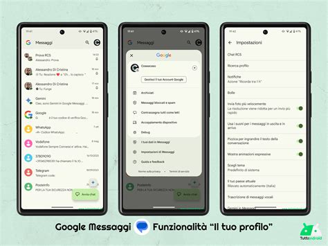Google Messaggi: ecco come gestire le impostazioni sul profilo
