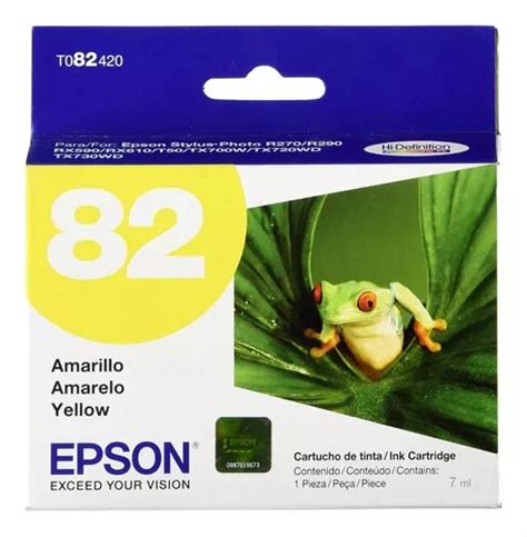 Cartucho Epson T082 Amarillo Original Stylus Photo R270