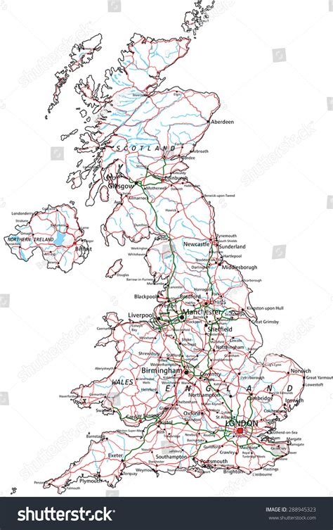 627 English Road Map Of Uk Images, Stock Photos & Vectors | Shutterstock