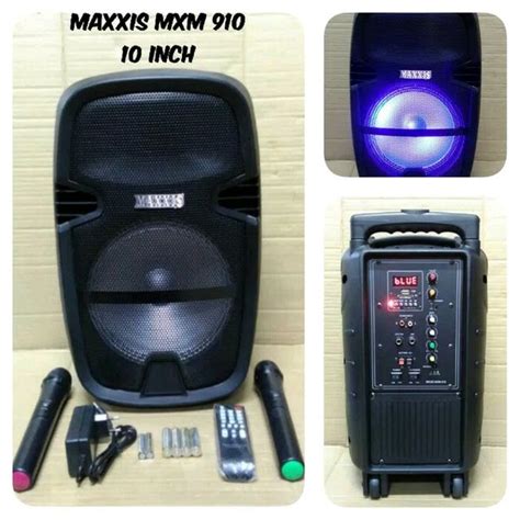 Jual SPEAKER AKTIF 10 INCH PORTABLE MAXXIS MXM 910 Di Lapak Kharisma