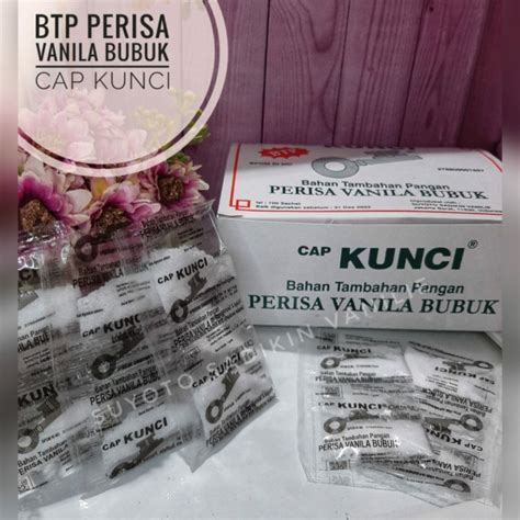 Jual Perisa Vanilla Bubuk Cap Kunci Btp Perisa Vanila Shopee Indonesia