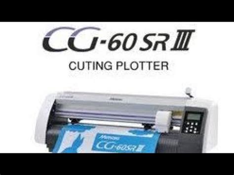 Mimaki CG 60 SR III Cutting Plotter YouTube