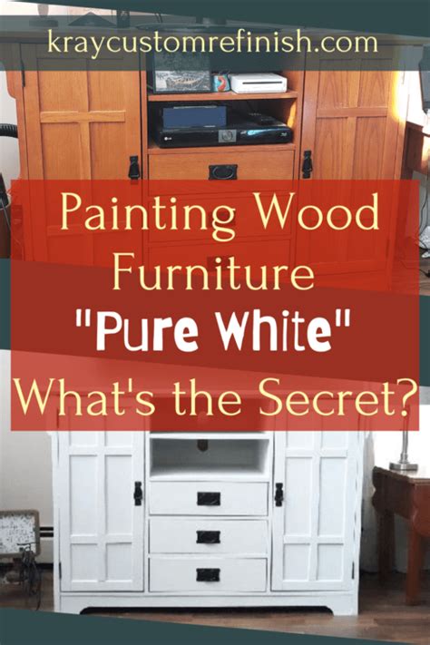 Painting Wood Furniture White | Get A Pure White Finish