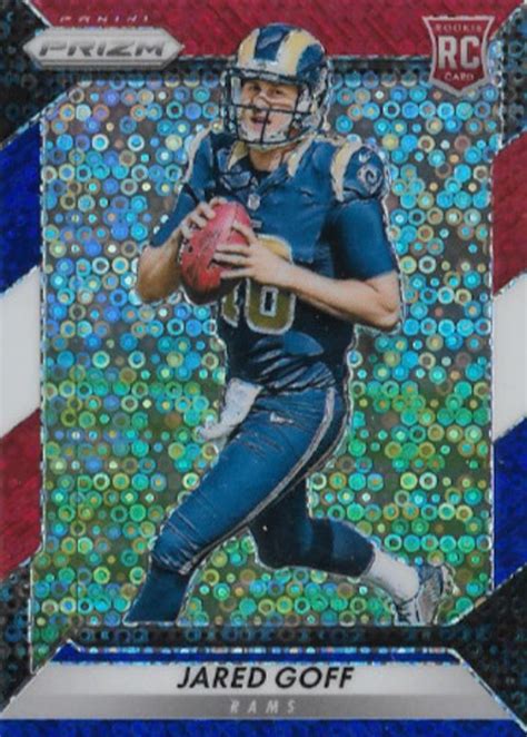 Jared Goff 2016 Prizm 208 Red White Blue Disco BGS 9 Price Guide