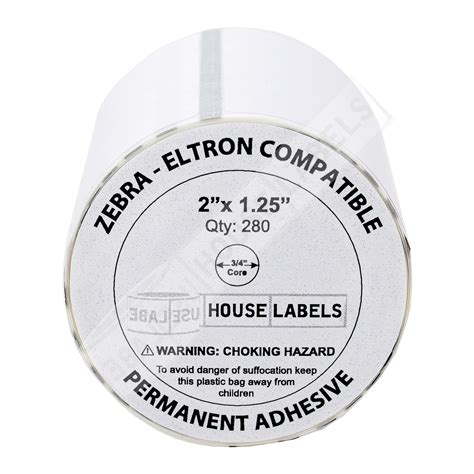 Get Zebra Direct Thermal Labels (WHITE 2x1.25) Core Online