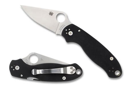 Spyderco Paramilitary 3 S45vn Steel Black G10