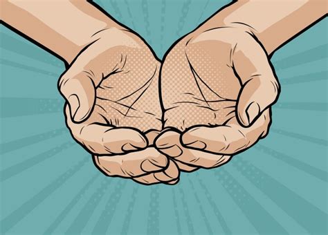 Open Cupped Hands Vector Images Over 1 600