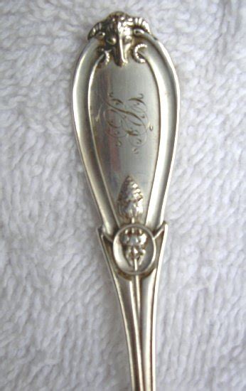 Coin Silver Grecian Salt Spoon By Henry Hebbard Ny For Sale Antiques