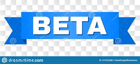 blue tape  beta title stock vector illustration  tape