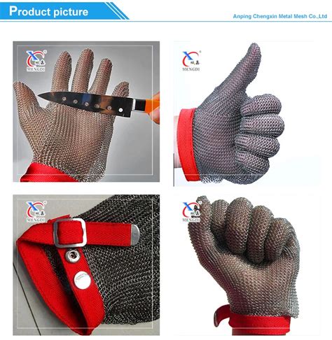 Stainless Steel Wire Mesh Butcher Hand Glove Anti Cutting Cut Resistant