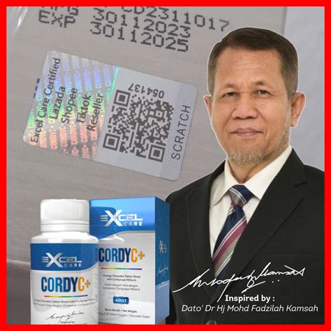 Original Excel Cordy C Cordyc Plus Oleh Dato Dr Fadzilah Kamsah