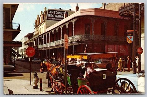 Antiones New Orleans Lousiana LA Antoines Royal St Louis Sts Postcard