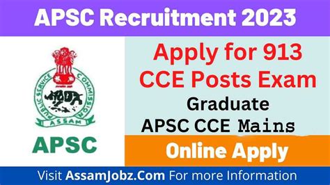 Apsc Recruitment Apply For Cce Posts Mains Exam