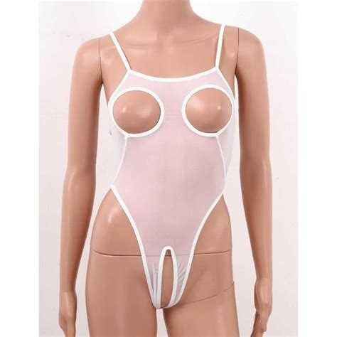 Body Femme Sexy Ouvert Entrejambe Lingerie Sein Nu Bodysuit Erotique