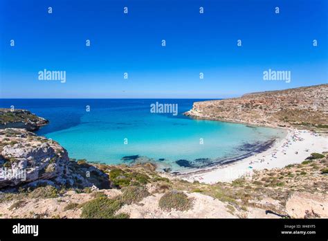 Lampedusa Island Sicily Rabbit Beach And Rabbit Island Lampedusa