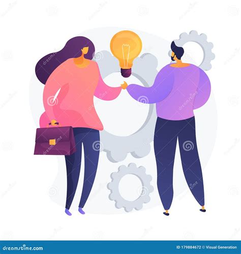 Collaboration Vector Concept Metaphor Stock Vector Illustration Of