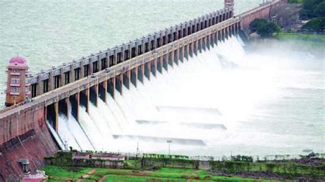 Anantapur Tungabhadra Reservoir In Full Flow Anantapur Tungabhadra