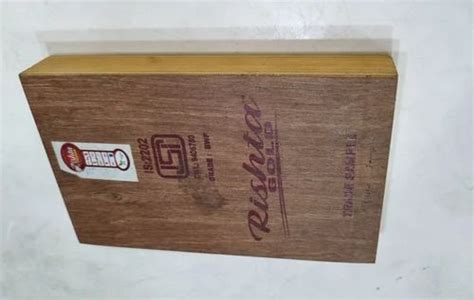 Rishta Gold 19mm Water Proof Plywood For Furniture Door 8x4 At Rs 250