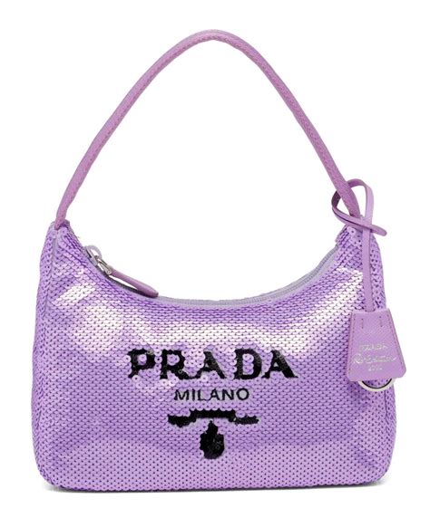 Prada Re Edition 2000 Sequined Re Nylon Mini Bag 1NE515 Replica Bags